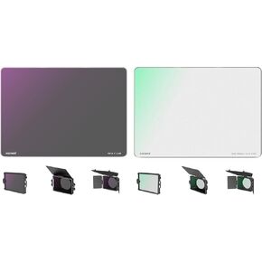 NEEWER ND1.2(4 Stops) Square ND Filter, 4"x5.65" Cinema Neutral Density Filter Slim Multi Coated HD Optical Glass 6.25% Light Transmittance 1/4 Black Diffusion Mist Dreamy Effect Filter (Rectangular)