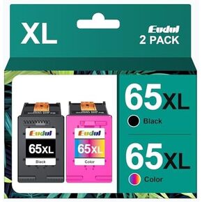 63XL Ink Cartridges Black and Color Replacement for HP Ink 63 for HP 63XL Ink Cartridge Combo Pack Work for HP OfficeJet 3830 4650 5255 5258 5200; Envy 4520 4512 4510; DeskJet 1112 2130 3630 (2 Pack)