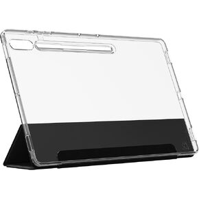 ZAGG Crystal Palace Folio Samsung Galaxy Tab S10 Ultra Case – Crystal Clear, Ultra-Slim, 6.5ft Drop Protection, Strengthened with Graphene, Anti-Yellowing, Stylus Holder, Recycled Content