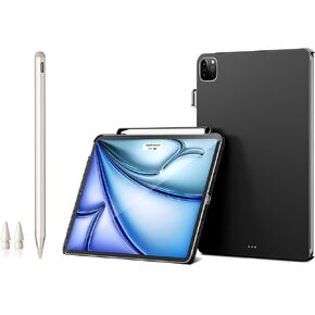 Magnetic Case with Pencil Holder + Stylus Pen for iPad Air 11" M3&M2, iPad Air 5/4th, iPad Pro 11-inch (4-1st Gen) and Magic & Smart Folio Keyboard