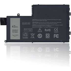 TRHFF DL011307-PRR13G01 1V2F6 0PD19 P39F 58DP4 Laptop Battery Replacement for Dell Inspiron 5445 5447 5545 5547 5548 N5447 N5547 15-5000 i5547-3750SLV Latitude 14 3450 15 3550 E3450 E3550(11.1V 43Wh)