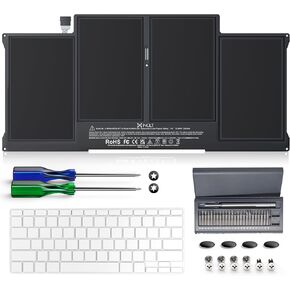 Replacement Laptop Battery for Apple MacBook Air 13 inch A1466 A1369 with Replacement Screw Driver