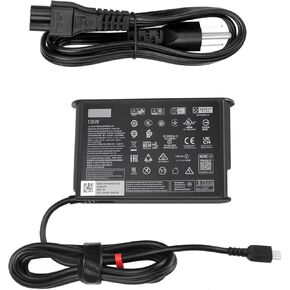 شاحن الكمبيوتر المحمول لـ ThinkPad P16S G1 G2 G3 T16 G1 G2 ThinkPad Z16 G1 G2 ThinkPad P14S G5 Yoga 9 14irp8 Power Cord Supply 4x21H27800 ADL135YSDC3A ADL135YSC3A SA10R169363