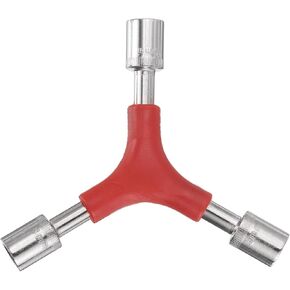 HARFINGTON 2pcs Y-Shaped 3 Way Bike Hex Wrench 8/9/10mm Y-Type Internal Hex Socket Wrench All-In-One Multi Portable Biking Torque Spanner for Bicycle Cycling Repair Hardware Tools, Red