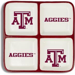 The Memory Company | Licensed NCAA 4-Section Ceramic Plate