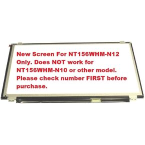 NT156WHM-N12 شاشة LCD LCD البديلة 15.6 "WXGA HD الصمام الثنائي (بديل فقط. ليس أ) (30 دبوس)
