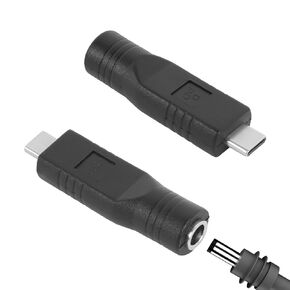 لمحول كابل الطاقة المصغرة في Starlink Mini إلى محول العاصمة ، من النوع-C ذكور إلى محول كابل الطاقة الأنثوي ، DC ، أنثى 5.5x2.1mm ، ل starlink mini ، لمصدر الطاقة 20V/65W+ Type-C PD (2Pack)
