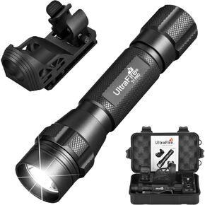 ULTRAFIRE 1000 High Lumen Tactical EDC Flashlight with Holster,Single Mode Police Flashlight with Belt Holder,Bright Law Enforcement Flashlight with Holster for Duty Belt T1 PRO