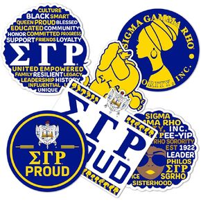 Desert Cactus Sigma Gamma Rho Sticker SGR Poodles Divine 9 D9 Multiple Size Sticker Decal Laptop Water Bottle Car (T2-12)