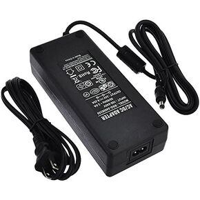 24V 6.25A 150W AC/DC Power Adapter with 5.5x2.5mm DC Plug and 2.1mm Adapter, Black, UL-Listed, 3261-24VR2