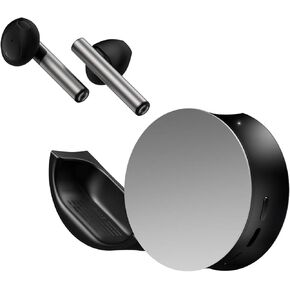 Phiaton ODDICT TWIG True Wireless Earbuds, EQ App, Bluetooth Earbuds with Silicone Tips, Wireless Quick Charging, Touch-Control, Dual 12mm Carbon Drivers, Aluminum Gray