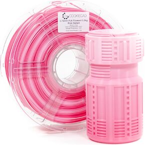 Pink Ombre PLA 3D Printing Filament, Hot Pink to Pale Pink Rainbow Transition,1.75mm and 1kg, Jam-Free 3D Printing