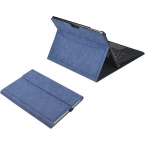 Case Cover for Microsoft Surface pro 11 & pro10 /9/8 Tablet,13 Inch PU Leather Shell Compatible with Type Cover and Stylus Holder (Grey)
