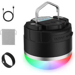LED Camping Lights Rechargeable - Outdoor Portable Tent Light with 4000mAh Battery, 12 Light Modes, RGB Camping Lantern with Magnet Base, IP65 Waterproof Camping Lights for Tent, Hiking, Power Outages