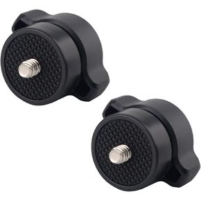 17mm Ball Socket to 1/4-20 Male Screw Adapter(Round Nut Version + Butterfly Nut Version)
