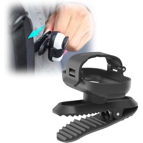 CAPART 360° Rotatable Backpack Clip Mount for Insta360 GO 3S and GO 3, Quick-Release Vertical and Horizonal Vlogging, Adjustable Pivoted Clip, Widely Fixed on Backpack Belts Bags Straps Hats