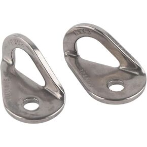 Bolt Hanger, 2Pcs 304 Stainless Steel Bolt Hanger Outdoor Caving Protection Hardware Accessory for Outdoor Mountain Climbing