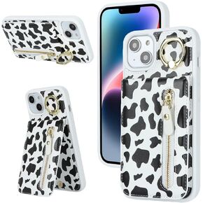 Jaorty Fit for iPhone 15 Plus 5G Phone Case Wallet with Wrist Strap for Women Men,Wallet Case for iPhone 14 Plus with Card Holder,Cash Pocket PU Leather Strong Magnetic with Kickstand,6.7" Black
