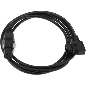 ECSING 4 PIN XLR أنثى إلى D-TAP الذكور كابل الطاقة المتوافق مع NEWER PL60C LED ضوء الفيديو ، متوافق مع smallrig VB99 PRO VB50 VB155 وغيرها من بطاريات V Mount ، 1.8M