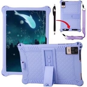 10.1-inch Case for Okaysea/BYYBUO/Hoozo/QunyiCO/PRITOM/plimpton/Onn 10.1-inch Android Tablet Universal with Lanyard/Stylus/Pen Holder Soft Case (Colorful Dark Blue)