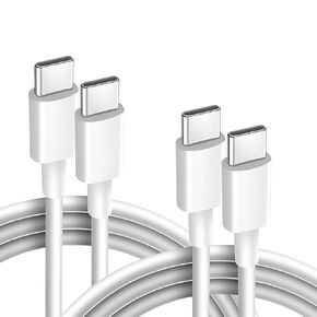3ft Charger USB C Type Cable 2a 5v Fast Charging Data Charger Cord Type C to C Wire Compatible with Apple iPhone 16 15 pro Max Plus MacBook iPad Pixel USB C Cable 2 Pack