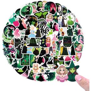 114 PCS Stickers Pack, Cute Cartoon Movie Stickers, Witch Aesthetic Vinyl Sticker Decals for Water Bottle, Laptop, Phone, Computer, Suitcase, Skateboard, Scrapbooking Decor
