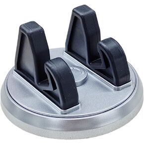 Car Dashboard Phone Holder, 360 Degree Rotatable Car Center Console Desktop Cell Phone Mount, Non-Slip Shockproof Auto Navigation Bracket, Smartphone Cradle for Cars Home Offices (Silver)