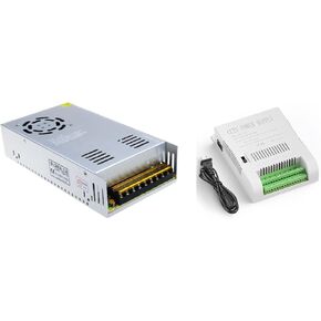ALITOVE AC 110V/220V to DC 12V 30A 360W Universal Regulated Switching Power Supply with 12 Volt 10 Amp Security Camera CCTV Power Supply for LED Strip Light Camera DVR Surveillance System