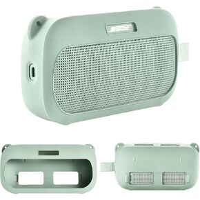 Carrying Silicone Cover Case Compatible with Bose New SoundLink Flex 2nd Gen/SoundLink Flex Bluetooth Portable Speaker (Black)