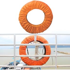 Boat Ring Life Buoy Cover - Swimming Pool Lifebuoy Protective Sleeves from Scuffs & Scratches Accessories, 37" Diameter