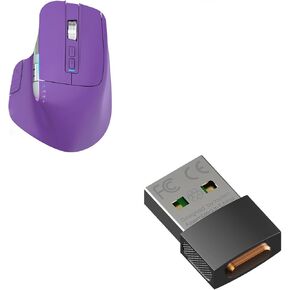 Tri-Mode Wireless Gaming Mouse Two Scroll Wheels with Metal Mini Mouse Jiggler