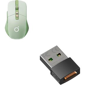 Tri-Mode Wireless Gaming Mouse with Metal Mini Mouse Jiggler