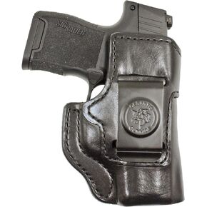 DeSantis Inside Heat IWB Holster - Concealed Carry Gun Holster for SIG P365, Leather Holster IWB, Compatible with the SIG SAUER P365, SIG P365 SAS - Right Hand Draw, Black