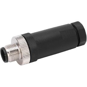 Aramox Field Installable Connector, for NMEA 2000 Male Field Installable Connector 5 Core IP67 Mid Field Attachable Connector Male Boat Accessories for Lowrance