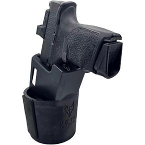 Cupolster®, MultiFit Vehicle Gun Holster Canted, Fits Standard Slimline/Micro Slides Under 1" in Width with Attached TLR 6/7/8, or Olight Mini (Bravo One Micro Tango) by VETS Tactical®