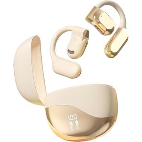 Open Ear Headphones Wireless Bluetooth 5.4,Open Ear Earbuds, Over Ear Earbuds, Sport Headphones for Workout Running, HiFi Stereo,Extra Long Battery Life (Black)