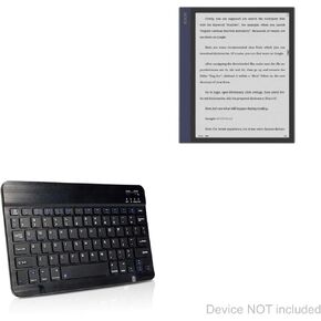 BoxWave Keyboard (Bluetooth, SlimKeys, Jet Black) for Onyx Boox Note Air