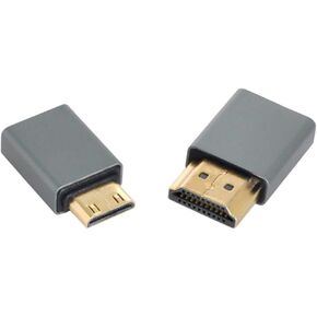 chenyang Micro HDMI Female to Mini HDMI Male & HDMI Male 1.4 Compatible Adapter 4K@60hz 2pcs/Set