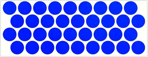 LiteMark Reflective Red 1 Inch Circle Sticker Decals for Helmets, Bicycles, Strollers, Wheelchairs and More - Pack of 36 in Kuwait