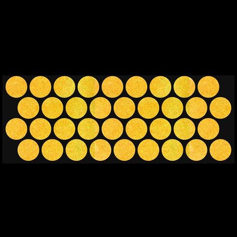 LiteMark Reflective Red 1 Inch Circle Sticker Decals for Helmets, Bicycles, Strollers, Wheelchairs and More - Pack of 36 in Kuwait