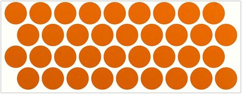 LiteMark Reflective Red 1 Inch Circle Sticker Decals for Helmets, Bicycles, Strollers, Wheelchairs and More - Pack of 36 in Kuwait