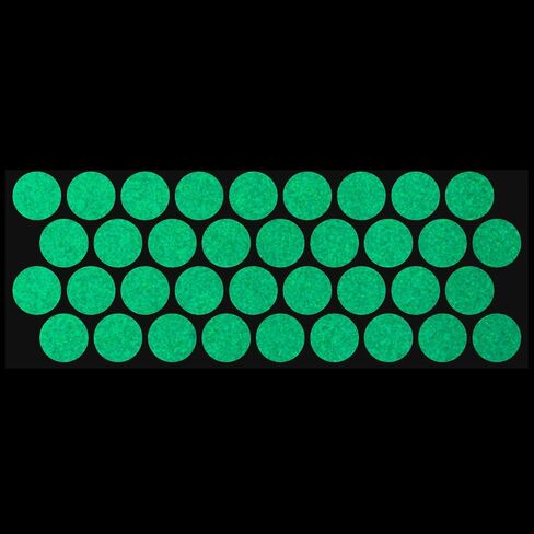 LiteMark Reflective Red 1 Inch Circle Sticker Decals for Helmets, Bicycles, Strollers, Wheelchairs and More - Pack of 36 in Kuwait