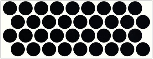 LiteMark Reflective Red 1 Inch Circle Sticker Decals for Helmets, Bicycles, Strollers, Wheelchairs and More - Pack of 36 in Kuwait