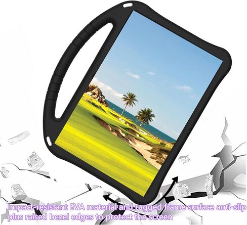 Tablet Case with Built-in Handle and Kickstand Kids Friendly Shockproof Cover Lightweight Compatible with Google Pixel 11 inch Green in Saudi Arabia