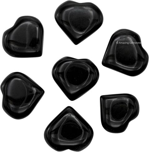 قلب من حجر العقيق - حزمة من 5 صخور من أحجار القلب الكريستالية - بلورات Corazones De Piedra وأحجار الشفاء كريستال على شكل قلب - هدايا حشو للتخزين in Kuwait