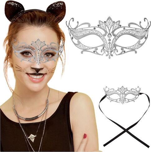 القناع الفاخر ليزر ليزر قطع المعادن تيارا فينيتيان جميلة قناع تنكر in Kuwait