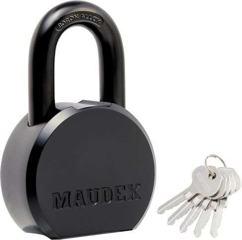 Maudex® PME65 Professional Grade Padlock - High Security with Boron Alloy Shackle, All-Weather Protection, 5 Brass Keys. for Storage Units, Gates & Commercial Security in Kuwait