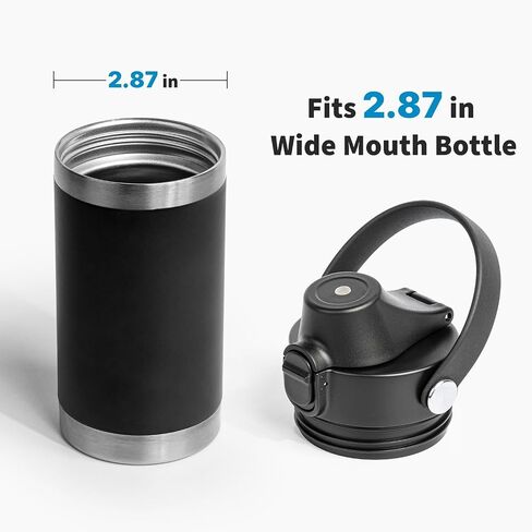 غطاء صنبور تلقائي لزجاجات YETI Rambler، أغطية بديلة لزجاجة مياه Yeti 12oz 18oz 26oz 36oz 64oz، غطاء من القش لزجاجة المياه لYETI Rambler، مقبض مرن in Kuwait