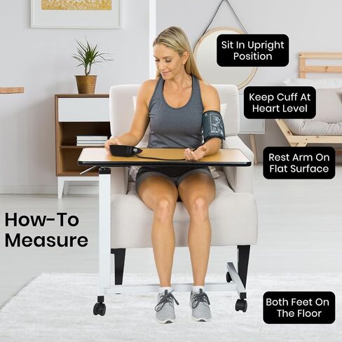 Blood Pressure Monitor - Upper Arm High Heart Rate Digital Sphygmomanometer BP Cuff Machine - Automatic Accurate Home Use BPM System for Hypertension- Pregnancy Must Have in Kuwait