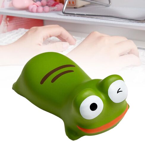 Rest Wrist Pad, Wrist Rest Pillow Cute Cartoon Animal Wrist Support Pad Comfortable Ergonomic Decompression Arm Rest Wrist Pad for for Home Office (Frog) in Saudi Arabia